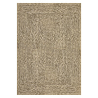 Garvee Beige Yellow 4x6 Washable Non Slip Rug Printed Braided Low Pile Rug Solid Printed Weaving Floor Cover Stain Resistant Indoor Carpet for Living Room Bedroom Home Office