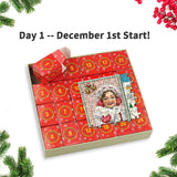 Garvee Advent Calendar Christmas Puzzles 24 Days Xmas Countdown Calendar 1000 Pcs Christmas Puzzle Family Game For Kids Xmas Gifts as shown