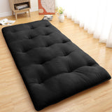 Garvee Japanese Floor Mattress, Twin Size Futon Mattress 39"x 80", Foldable Floor Bed Mattress Roll Up Portable Sleeping Pad, Kids Floor Play Mat Tatami Mat, Black - Black