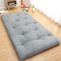 Garvee Futon Mattress, Japanese Floor Mattress Full Size Floor Mat for Sleeping Adult Size, Foldable Tatami Mattress Roll Up Floor Bed Mattress for House Guest Camping Dorm, Light Grey