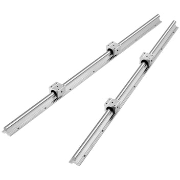 Garvee Linear Rail Slide SBR16-2000mm (2 PCS) and 4 PCS 4SBR16UU Bearing Blocks, Linear Bearing CNC Kit for Automated Machines DIY Project and Equipment