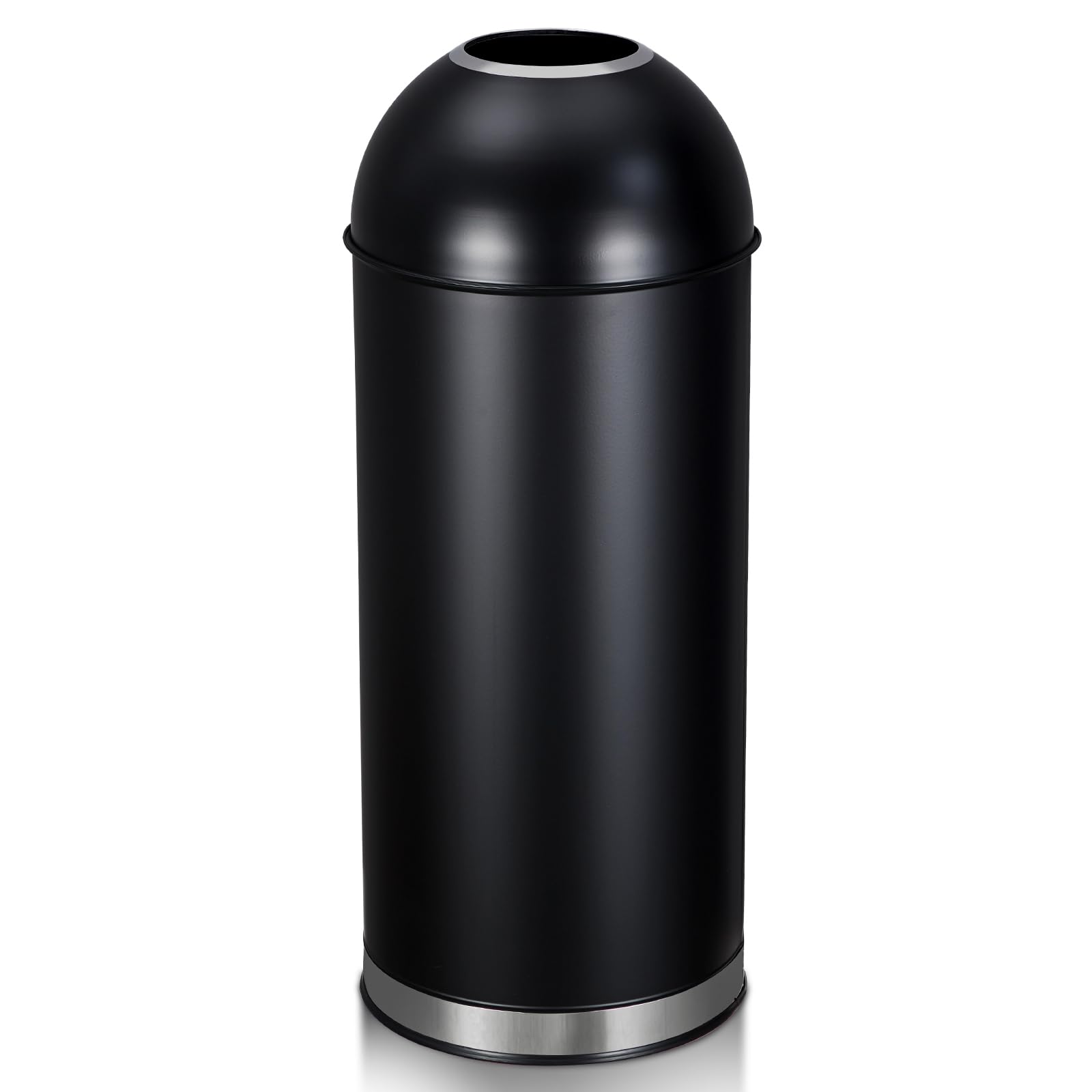 Garvee 17 Gal/65L Open Top Trash Can Commercial Grade Trash Can Brushed Stainless Steel Waste Bins for Home Office Restaurant Restroom Kitchen