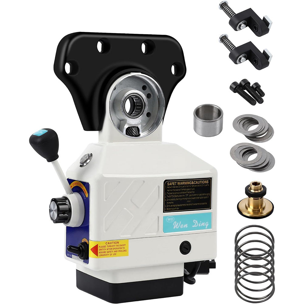 Garvee Z-Axis Power Feed for Power Milling Machines, Adjustable Speed Table Milling Machine Power Feed, Perfect for Bridgeport and Similar Knee-Type Mills, 450 LB Torque, 110V, 0-200PRM