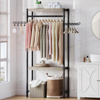 Garvee Over The Washer and Dryer Storage Shelf- Laundry Room Organization Space Saving Laundry Drying Clothes Racks Heavy Duty Adjustable Height Bathroom Shelf for Home Decor (Metal, 30" A)