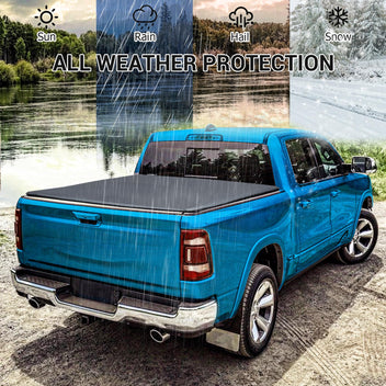 Garvee Soft Tri-Fold Truck Bed Tonneau Cover Compatible with 2022-2025 Toyota Tundra SR5 DBC Cab Single Cab 6.5ft Bed | New Upgrade