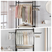 Garvee Over The Washer and Dryer Storage Shelf- Laundry Room Organization Space Saving Laundry Drying Clothes Racks Heavy Duty Adjustable Height Bathroom Shelf for Home Decor (Metal, 30" A)