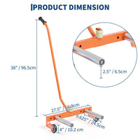 Garvee Adjustable Tire Dolly, Heavy-Duty, 350 lbs Capacity with 360° Rotatable Wheels, Steel Construction and Rust-Resistant Coating for Garage, Workshop, and Auto Repair, Orange