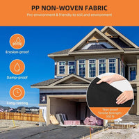 Garvee 3ft x 100ft 8oz Geotextile Landscape Fabric - PP Drainage with 350N Tensile Strength & 440N Load Capacity for Driveway Stabilization & Erosion Control