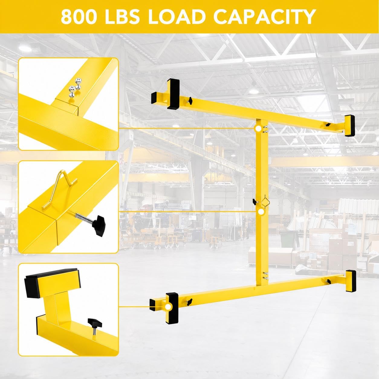 Garvee Truck Bed Lifter Box, Heavy-Duty Lift Support for Pickup Trucks, 800 lbs Weight Capacity, Ideal for Truck Beds, Yellow