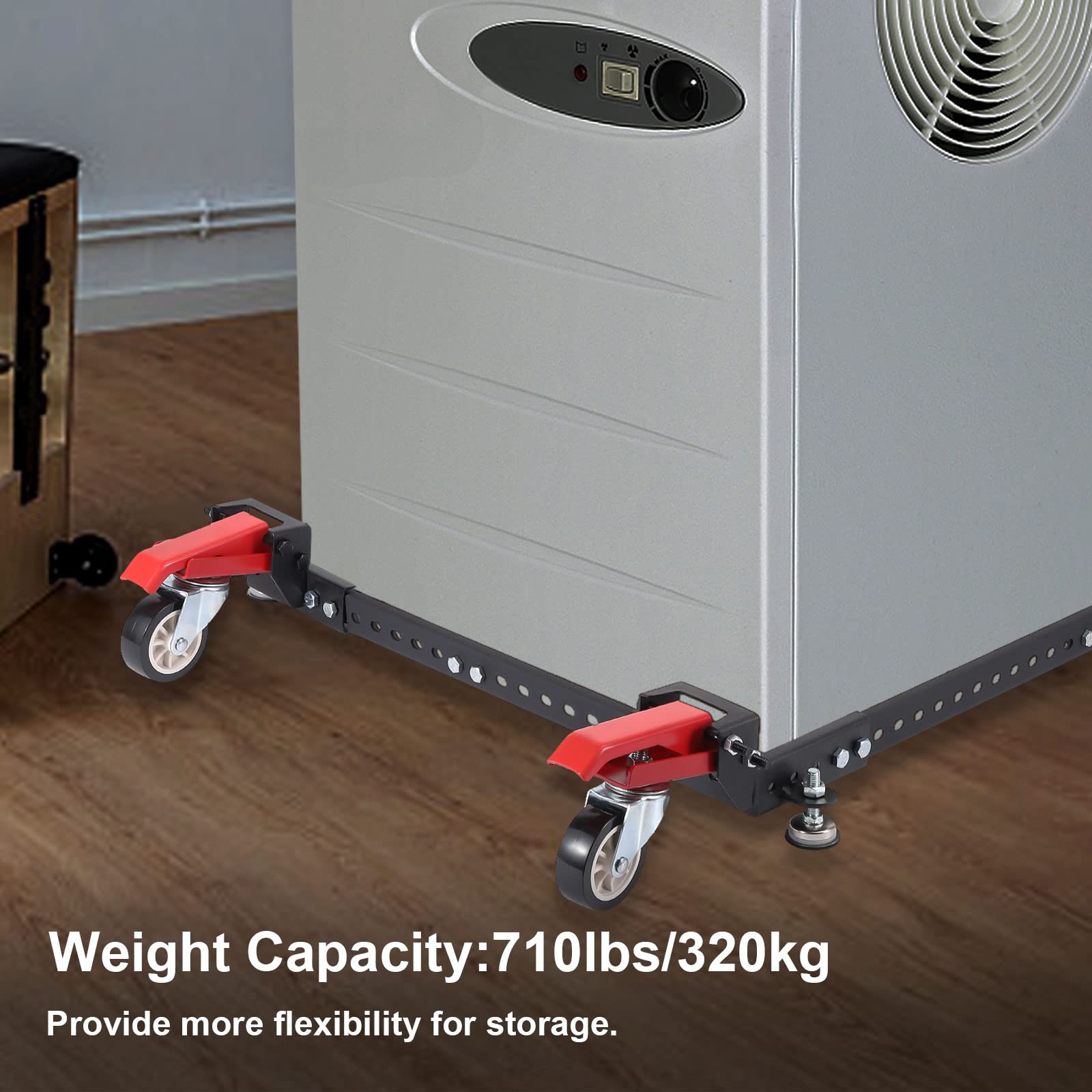Garvee Mobile Base, Garvee Adjustable Mobile Base - 710LBS Load-Bearing, Industrial Strength Mobile Base with Swivel Wheels, Heavy-Duty Mobile Base Kit for Equipments, Tools