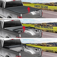 Garvee Soft Tri-Fold Truck Bed Tonneau Cover Compatible with 2022-2025 Toyota Tundra SR5 DBC Cab Single Cab 6.5ft Bed | New Upgrade