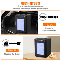 Garvee 25 L Incubator, Portable Reptile Science Laboratory Incubator, Temperature Controlled 5°C-60°C, for Small Reptiles（Black）