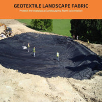 Garvee 3ft x 100ft 8oz Geotextile Landscape Fabric - PP Drainage with 350N Tensile Strength & 440N Load Capacity for Driveway Stabilization & Erosion Control