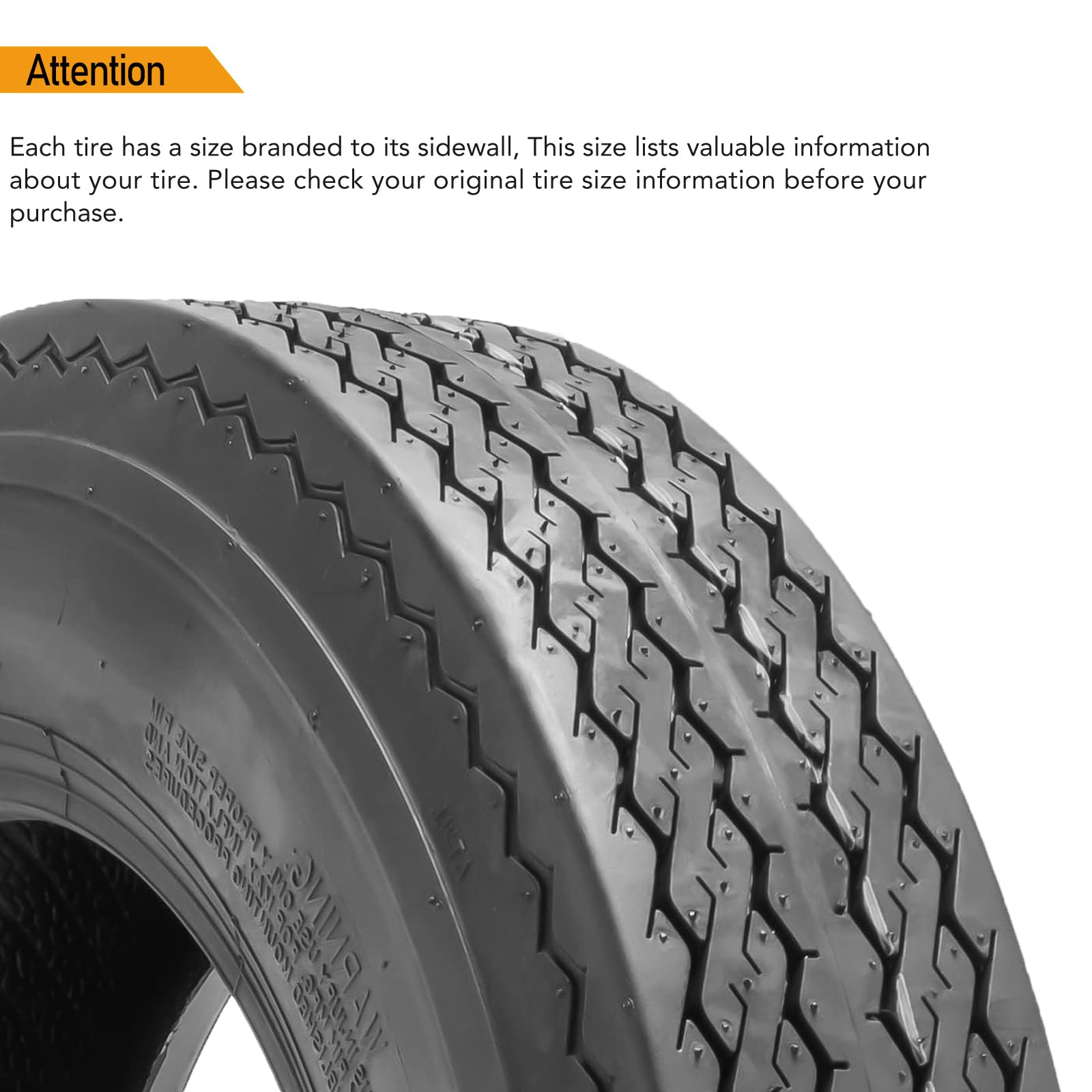 Garvee 5.30-12 Trailer Tires, 2 Pack, Load Range C 6PLY, Max Load 475 LBS @ 80 PSI, Tread Depth 6mm, Spoke Wheel,Suitable for All Kinds of Small and Light Trailers