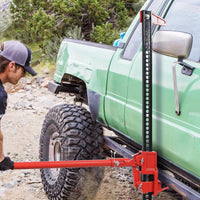 Garvee 60" Farm Jack Heavy-Duty Off-Road Jack 6600 LBS Load Cast Iron & Steel Serrated Base Wide Range Lift for Tractor Truck SUV ATV