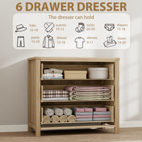 Garvee Rattan 3 Dresser for Bedroom, 29" Tall Dresser, Boho Tall Drawer Dresser with Storage, Wooden Closet Dressers Chest of Drawers Freestanding for Bedroom, Nursery, Living Room, Natural