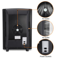 Garvee 25 L Incubator, Portable Reptile Science Laboratory Incubator, Temperature Controlled 5°C-60°C, for Small Reptiles（Black）