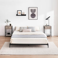 Garvee 6 Inch Low Full Bed Frame Heavy Duty Metal Mattress Foundation Platform Sturdy Steel Slat No Box Spring Needed, Easy Assembly, Noise Free