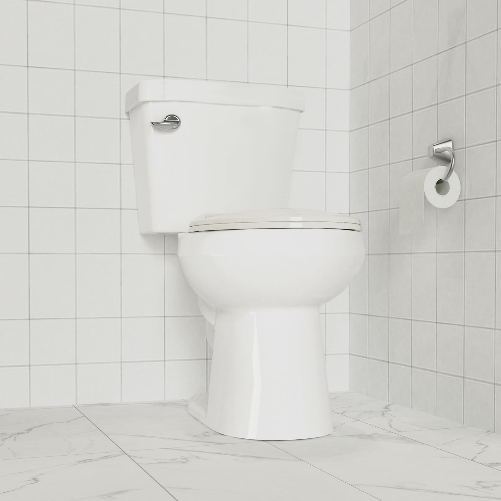 Garvee Toilet Seat Elongated,Toilet Seat with Quick-Release And Quick-Attach, Plastic Toilet Seat with Soft Close, Easy Install and Clean - Fits Most Elongated Toilets Almond