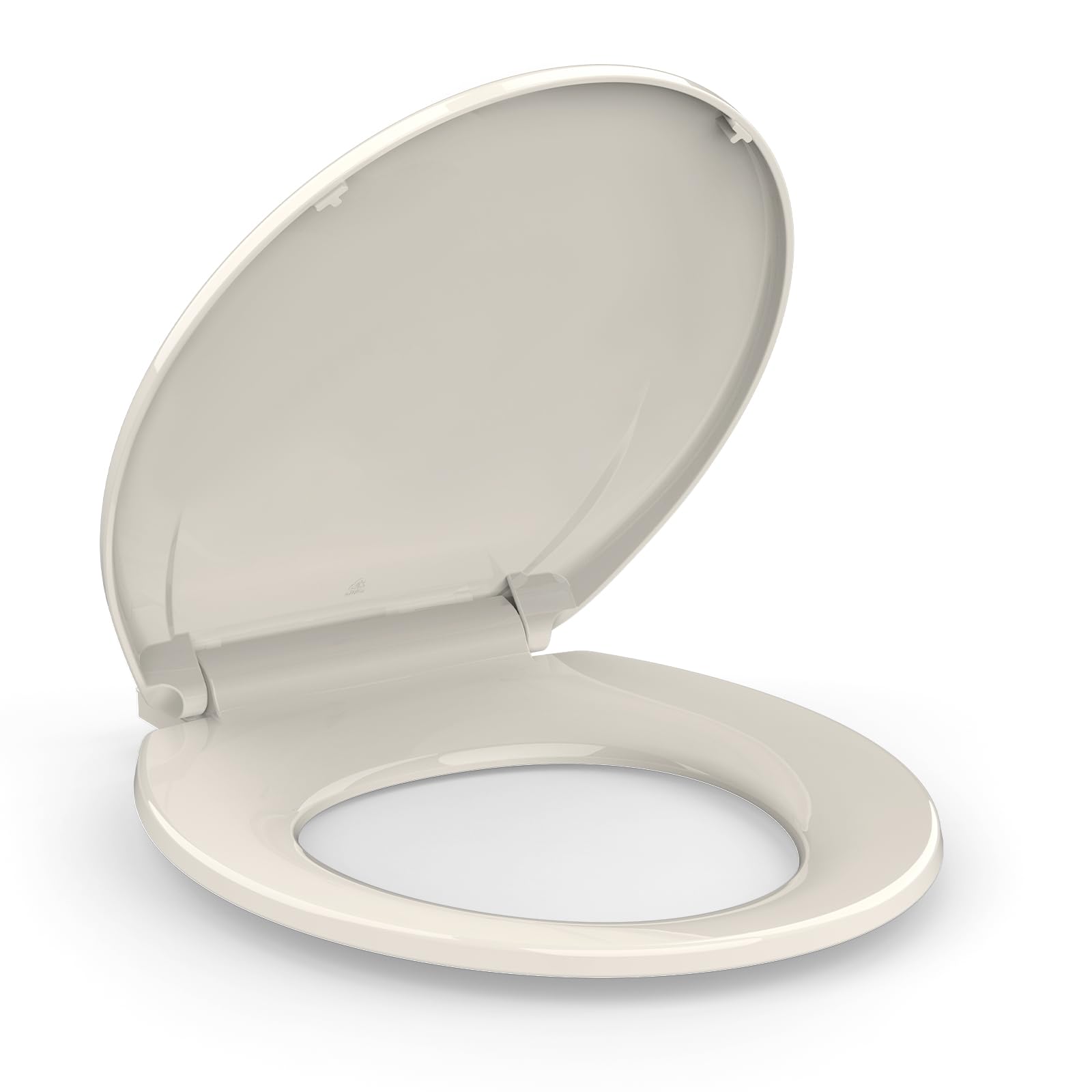 Garvee Toilet Seat Round,Toilet Seat with Quick-Release And Quick-Attach, Plastic Toilet Seat with Soft Close,Easy Install and Clean - Fits Most Round Toilets Almond