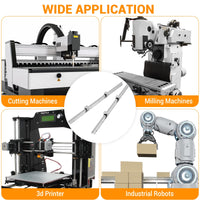 Garvee Linear Rail Slide SBR16-800mm (2 PCS) and 4 PCS 4SBR16UU Bearing Blocks, Linear Bearing CNC Kit for Automated Machines DIY Project and Equipment