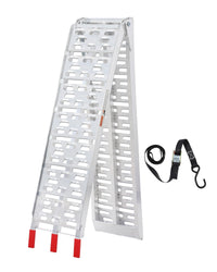 Garvee Folding Loading Ramp, 750 lbs Capacity, Aluminum Portable ATV UTV Ramp Motorcycle Ramp for Dirt Bikes, Carts, Lawn Mowers, Snow Blowers