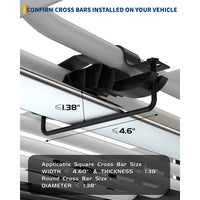 Garvee 51"x 36"x 5" Roof Rack Basket Rooftop Cargo Carrier with Extension Black Car Top Luggage Holder Universal for SUV Cars