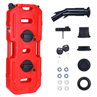 Garvee Heavy-Duty 20L Portable Gas Can for Car, Motorcycle, ATV, UTV – HDPE Fuel Tank with Locking Mounting Bracket, Key Lock, U-Bolt for 1" Tube – Off-Road, US Market, Lockable
