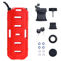Garvee Heavy-Duty 20L Portable Gas Can for Car, Motorcycle, ATV, UTV – HDPE Fuel Tank with Locking Mounting Bracket, Key Lock, U-Bolt for 1" Tube – Off-Road, US Market, Lockable
