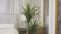 Garvee 4ft Artificial Dracaena Tree, Realistic Fake Tall Dracaena Plant for Indoor Décor, Adjustable Lifelike Faux Tree for Photo Backdrops, Nursery, Living Room, Office