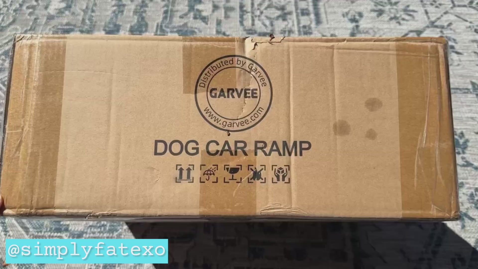 Garvee Upgraded Heavy Duty Dog Ramp for Cars, 71" x20" Folding Pet Ramp for Large Dogs with Non-Slip Surface Portable Dog Car Ramp for SUV Car, RVs & Truck, Outdoor Dog Ramp Up to 300 LBS