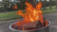 Garvee 20.5" Smokeless Wood Burning Fire Pit with Air Switch - Portable Stainless Steel Outdoor Firepit without Handle, Removable Stand, Stove Hook & Ash Pan