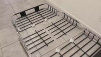 Garvee 64"x 39"x 6" Roof Rack Basket Rooftop Cargo Carrier with Extension Black Car Top Luggage Holder Universal for SUV Cars