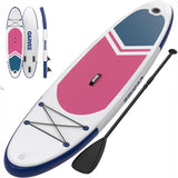 Garvee Inflatable Stand Up Paddle Board, 10'6"/11" Paddle Boards with Premium Accessories, Non-Slip EVA Deck, Ultra-Light Carry Bag Pump, SUP for Youth & Adults of All Skill Levels - Pink