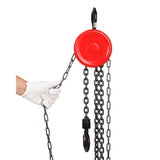 Garvee 1 Ton 2200 lb G70 Manual Chain Hoist, 8' lift height, for Garage, Factory & Warehouse, Red