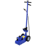 Garvee Air Hydraulic Floor Jack, 30-Ton(66,000 LBS) Low Profile 9 Inch Heavy Duty Jack for Trucks & Tractors, Dual Power Air/Manual Hydraulic with 4 Adapters, Adjustable 46" Handle & Rubber Wheels