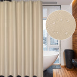 Garvee Sturdy Waffle Weave Shower Curtain – Water Resistant, Quick-Drying, Rust-Resistant Grommets, Machine Washable – Beige, Hotel Quality – 72" x 72", Natural Color