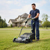 Garvee Electric Lawn Dethatcher & Scarifier 15.5 Amp, 14" 2-in-1 Corded Aerator with 5-Depth Settings & 14.5 Gal Bag for Yard Care
