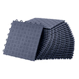 Garvee 50 Pack 12"X12" Interlocking Garage Floor Tiles,Double-Sided Non-Slip Flooring, Heavy Duty PVC Garage Flooring Tiles Covering for Basement, Workshop & Repair Shop, Graphite Gray - Graphite Gray