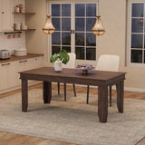 Garvee Spacious Farmhouse Dining Table for 6-8 – 71" Rectangular Wooden Table, Sturdy Mark-Resistant MDF Frame, Waterproof Surface, V-Shape Legs – 1600 Cuban Birch - Dark Rustic Birch