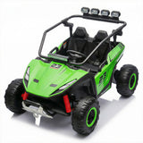 Garvee 12V Kids UTV Ride on Car Toy with Remote Control Electric Off-Road Truck Power Wheel Vehicle with 40W Dual Motors Safety Belt Horn 5 LED Lights for Chirdren Aged 3-6 Years - Green
