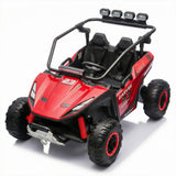 Garvee 12V Kids UTV Ride on Car Toy with Remote Control Electric Off-Road Truck Power Wheel Vehicle with 40W Dual Motors Safety Belt Horn 5 LED Lights for Chirdren Aged 3-6 Years - Red