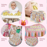 Garvee Gold Baby Bottle Opener Party Tokens – 24pcs Distinctive Gifts with Organza Bags & Thank You Tags – Ideal for Baby Shower, Birthday Party Tableware – Color: Gold