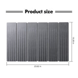 Garvee Fast Absorbent Stone Dish Drying Mat for Kitchen Countertop - Large Collapsible Diatomaceous Earth Pad - Non-Slip, Heat Resistant Trivet for Dishes, Bottles, Cups - Dark Gray, 60x39cm