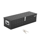 Garvee 48"X15"X15" Aluminum Truck Bed Tool Box - Heavy Duty Diamond Plate, Lock & Keys, Weather-Resistant, Side Handles, 48x15x15in, Black - Pickup Trucks & Trailers - Black