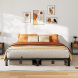 Garvee Full Size Metal Bed Frame, 8 Inch Hight, Heavy Duty Metal Platform Bed Frame with Reinforced Slats Support, 800 Lbs Load Capacity, Noise Free, No Box Spring Needed, Easy Assembly - 