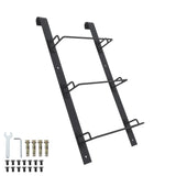 Garvee 3-Step Window Well Egress Ladder, 510 lb Carbon Steel Hooked Escape Ladder for Basement, Black - Black