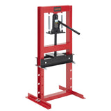 Garvee Heavy Duty H-Frame Hydraulic Shop Press, 6 Ton Manual Benchtop & Floor Press for Automotive Repair, Metalworking - Adjustable Table Height - Stamping Plates - Red New, 6ton