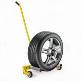 Garvee Heavy Duty Adjustable Tire Wheel Dolly – 330lbs Capacity, 23.5"-43.5" Width, 8in 360° Rollers – For Semi Truck, SUV, ATV, RV, Trailer – Industrial Tire Lifter Cart – Yellow - Yellow