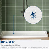 Garvee Slip-Resistant Acrylic Shower Base – 60x36 Inch, Center Drain, Single Threshold, Lightweight, Easy to Clean, Durable, Stainless Steel Round Cover, Waterproof, White – 60*36"+stainless steel round cover+middle drain hole - Center Drain